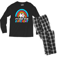 Why Fit In When You Were Born To Stand Out Autism Men's Long Sleeve Pajama Set | Artistshot