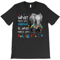 What Makes You Different Elephant Mom Autism Awareness T-shirt | Artistshot