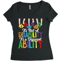 Autism Its Not A Disability Its A Different Ability Women's Triblend Scoop T-shirt | Artistshot