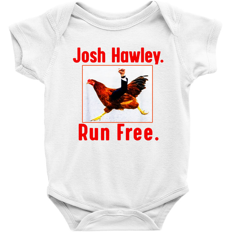 Josh Hawley Run Free Funny  Running Baby Bodysuit by Mozza | Artistshot