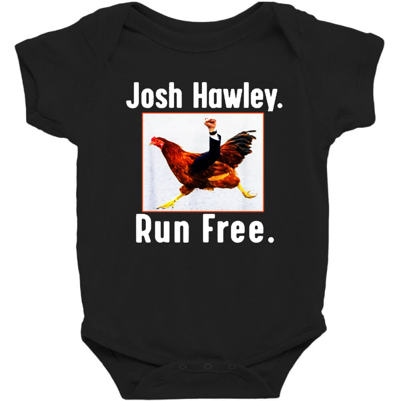 Josh Hawley Run Free Funny Running Baby Bodysuit by Mozza | Artistshot