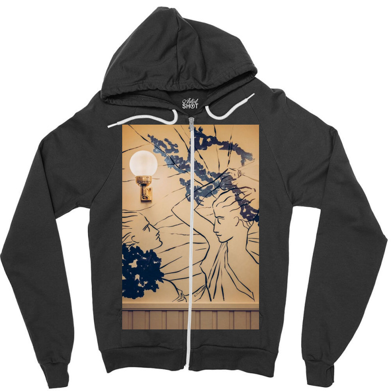 Jean Cocteau Une Nouvelle Page Pour Drouant Zipper Hoodie by Marie E | Artistshot