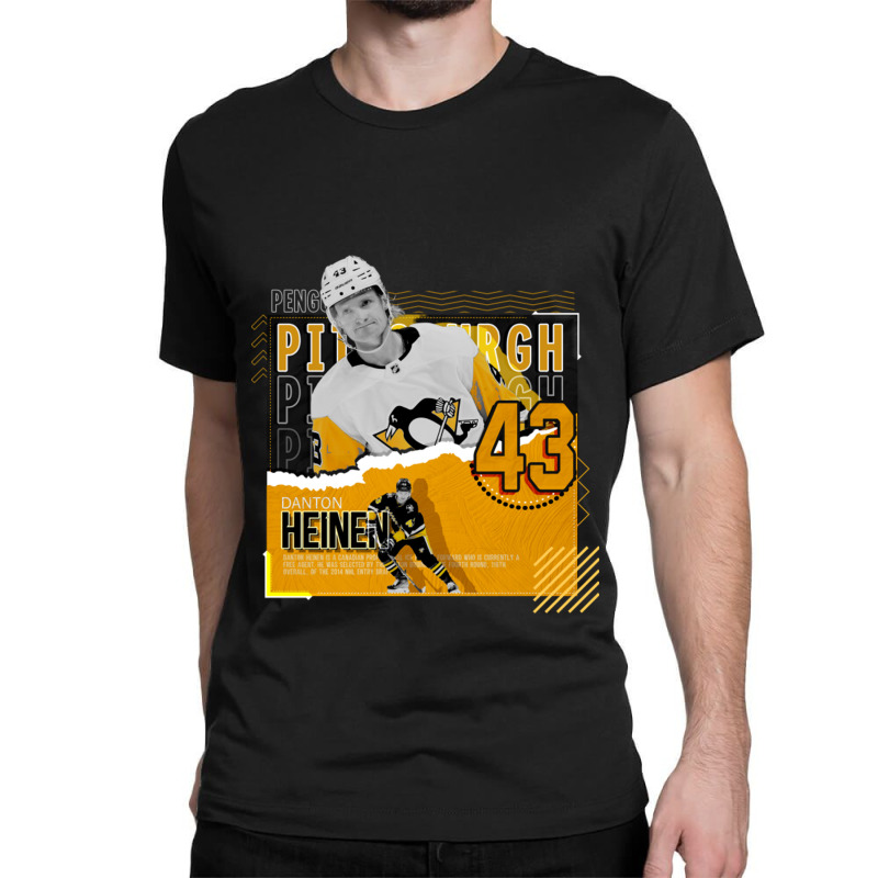 Danton Heinen Hockey Paper Poster Penguins Classic T-shirt by kr205 | Artistshot