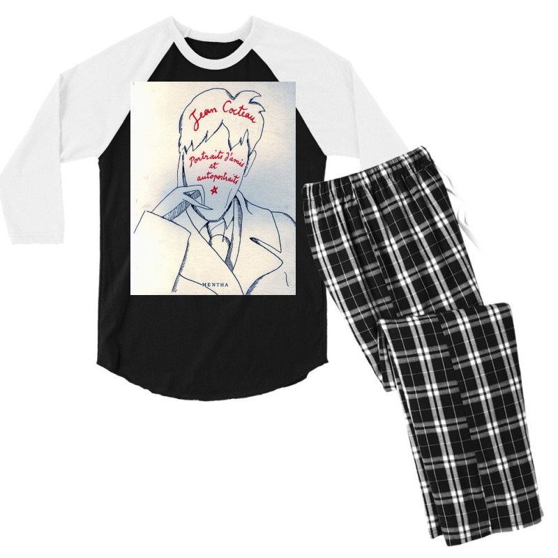 ジャン・コクトー Jean Cocteau  Portraits D'amis Et… Men's 3/4 Sleeve Pajama Set by David J | Artistshot