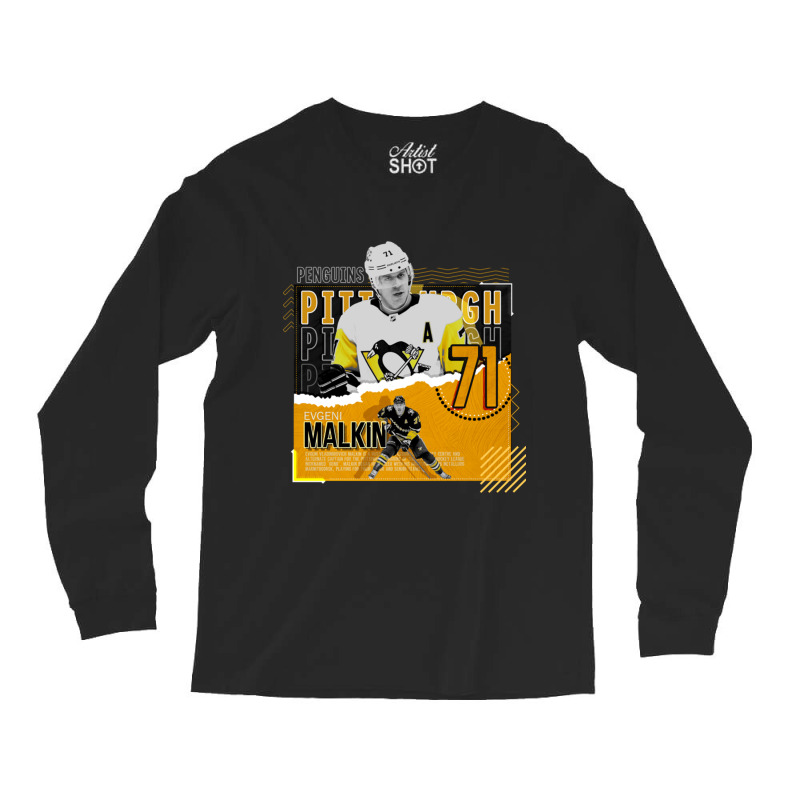 Evgeni Malkin Hockey Paper Poster Penguins Long Sleeve Shirts by kr205 | Artistshot