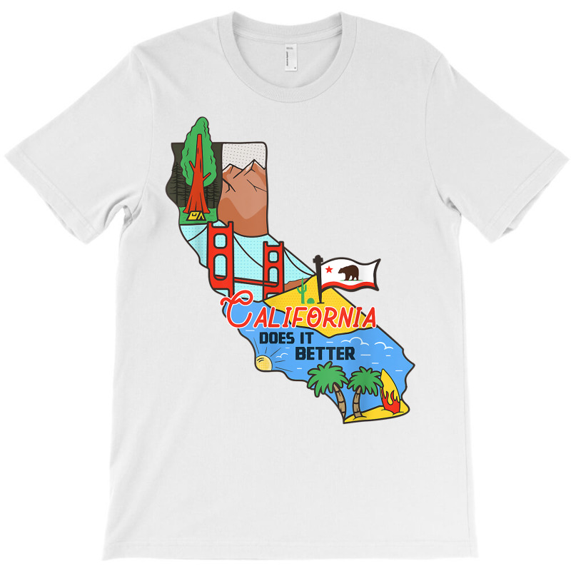 Vintage Badge   California State Map Gifts T Shirt T-shirt | Artistshot