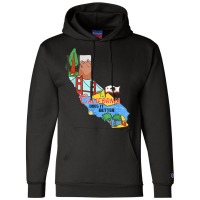 Vintage Badge   California State Map Gifts T Shirt Champion Hoodie | Artistshot