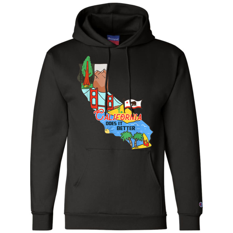 Vintage Badge   California State Map Gifts T Shirt Champion Hoodie | Artistshot