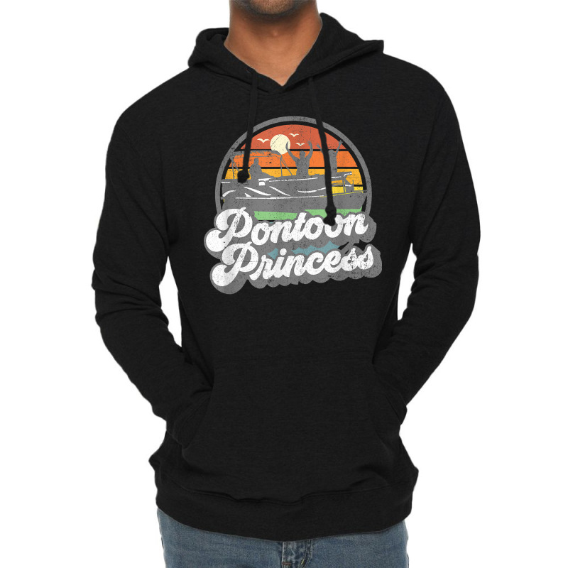 Funny Pontoon Princess Boat Pontooning Boating Womens Summer T Shirt Lightweight Hoodie | Artistshot