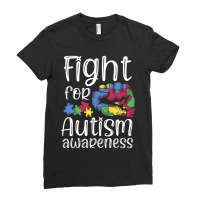 Fight For Autism Awareness World Autism Awareness Day Ladies Fitted T-shirt | Artistshot