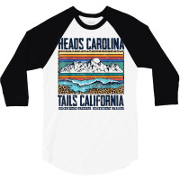 Vintage Heads Carolina Tail California Summer Beach Paradise T Shirt 3/4 Sleeve Shirt | Artistshot