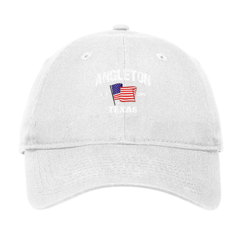 Angleton Texas Tx Usa Stars & Stripes Vintage Style Adjustable Cap by PhoebeHaggett | Artistshot