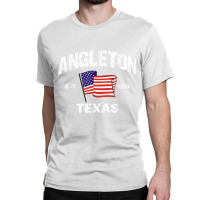 Angleton Texas Tx Usa Stars & Stripes Vintage Style Classic T-shirt | Artistshot