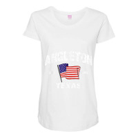 Angleton Texas Tx Usa Stars & Stripes Vintage Style Maternity Scoop Neck T-shirt | Artistshot