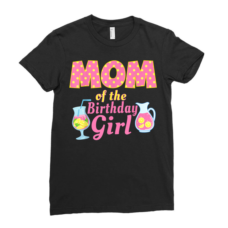 Mom Pink Lemonade First Birthday Family Outfit Lemon Party T Shirt Ladies Fitted T-Shirt by michealamifflin | Artistshot