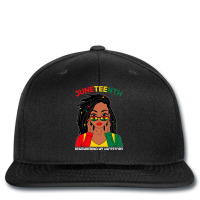 Loc'd Hair Black Woman Remebering My Ancestors Juneteenth Printed Hat | Artistshot