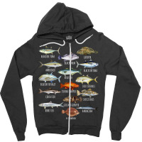 Fish Species Biology Types Of Saltwater Fish Fishing T Shirt Zipper Hoodie | Artistshot