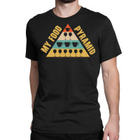 Food Pyramid Shirtfood Pyramid Coffee Wine Drinking Shirt775775775 Classic T-shirt | Artistshot