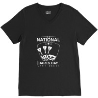 National Darts Day Funny V-neck Tee | Artistshot