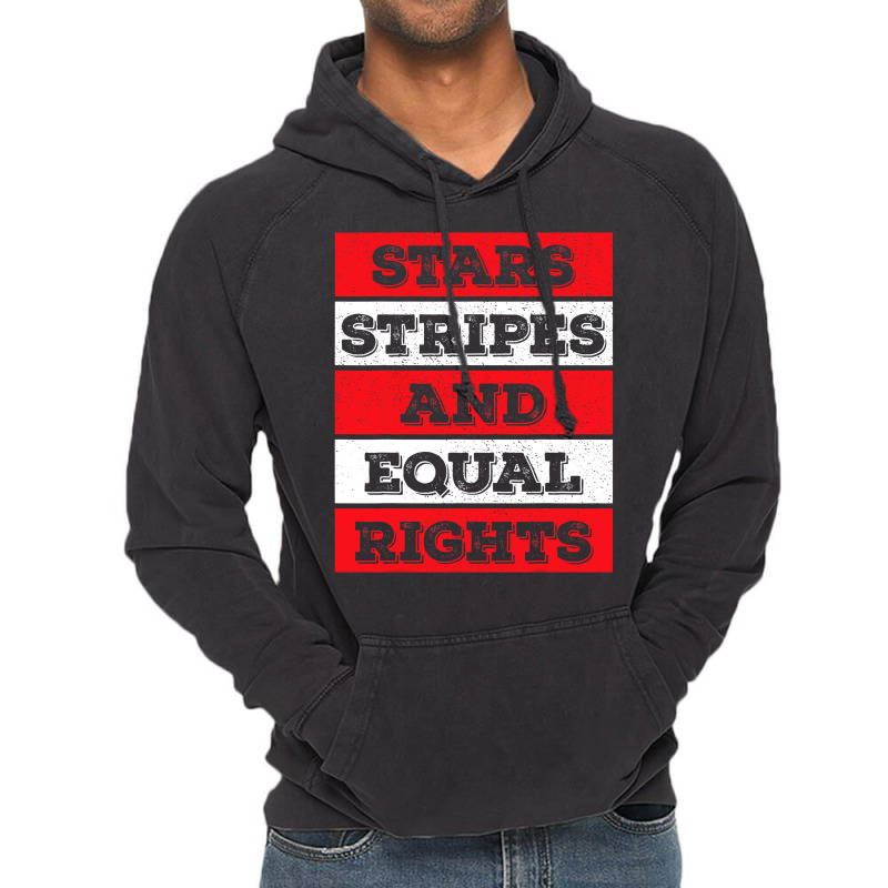 Stars Stripes Equal Rights Bold 4th Of July Women's Rights Vintage Hoodie | Artistshot