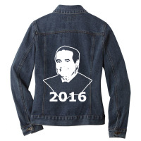 Antonin Scalia 2016 Candidate Ladies Denim Jacket | Artistshot