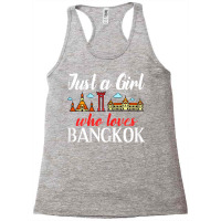 Bangkok Thailand City Trip Skyline Map Racerback Tank | Artistshot