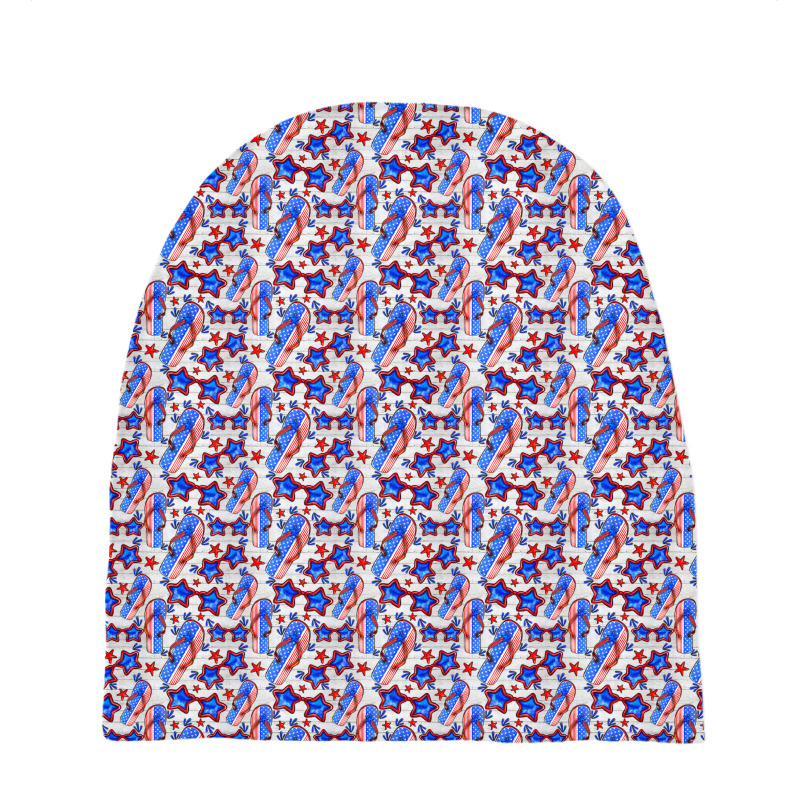 4th Of July Flip Flops Seamless Pattern Baby Beanies | Artistshot