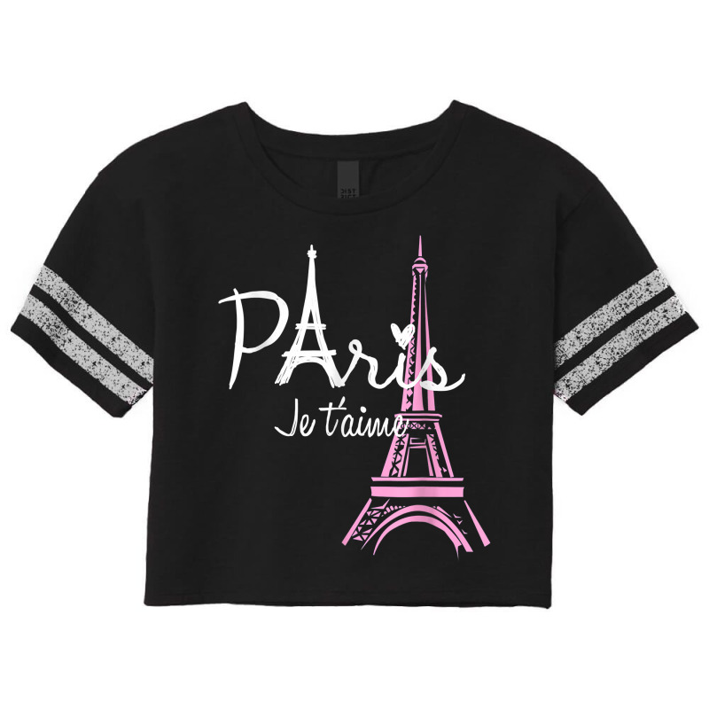 I Love Paris Eiffel Tower France T Shirt French Souvenir T Shirt Scorecard Crop Tee by kadrienstang | Artistshot