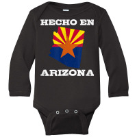 Hecho En Arizona. American Grown With Latin Roots T Shirt Long Sleeve Baby Bodysuit | Artistshot