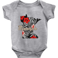 Minnesota Map Baby Bodysuit | Artistshot