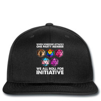 When Someone Attacks One Party Member We Roll For Initiative T Shirt Printed Hat | Artistshot