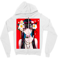 Anime Girl Japanese Aesthetic Anime Otaku Gift Classic Zipper Hoodie | Artistshot