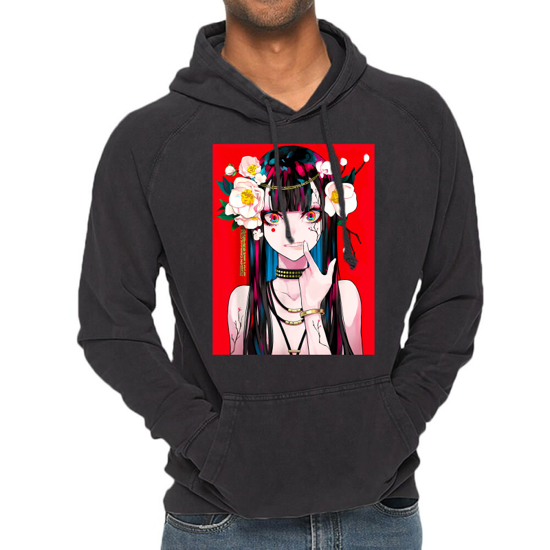 Anime Girl Japanese Aesthetic Anime Otaku Gift Classic Vintage Hoodie by PODCUSTOM | Artistshot