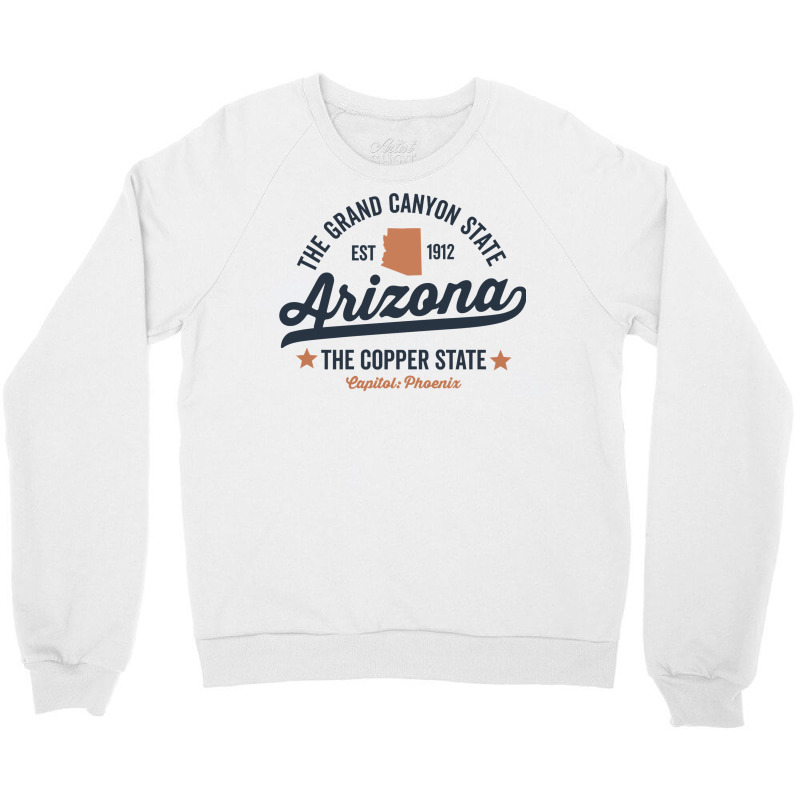 Arizona Vintage Sports Design Copper State Long Sleeve T Shirt Crewneck Sweatshirt | Artistshot