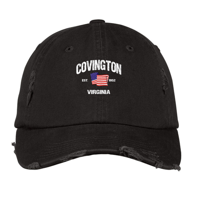 Covington Virginia Va Usa Stars & Stripes Vintage Style Premium Vintage Cap by PhoebeHaggett | Artistshot