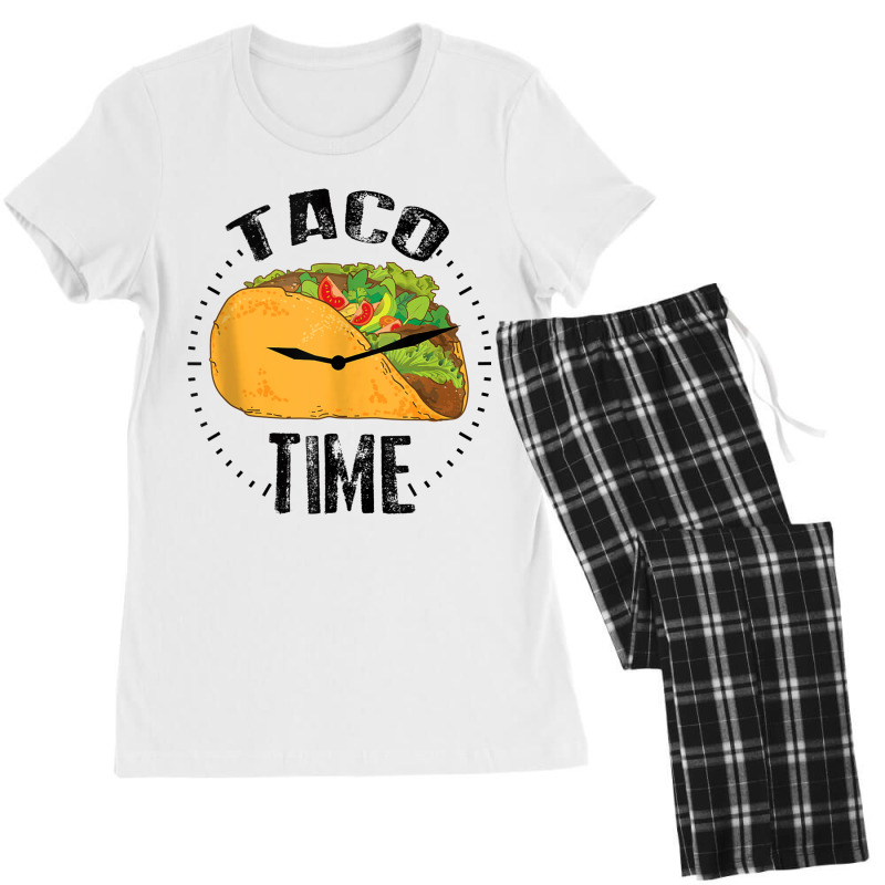 Taco Time  Cool Cinco De Mayo Mex Foods Funny Gift Tank Top Women's Pajamas Set by James William | Artistshot