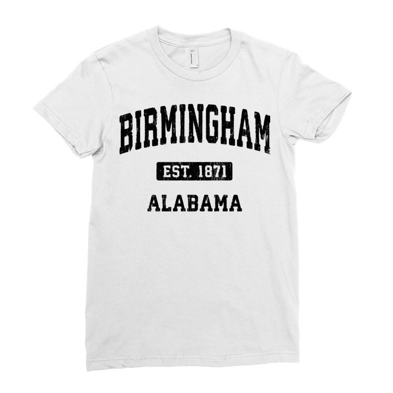 Birmingham Alabama Al Vintage Athletic Sports Design Pullover Hoodie Ladies Fitted T-Shirt by adrienskradski | Artistshot