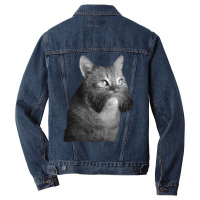 Cat With Sideburns T Shirtcat With Sideburns T Shirt (1) Men Denim Jacket | Artistshot