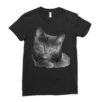 Cat With Sideburns T Shirtcat With Sideburns T Shirt Ladies Fitted T-shirt | Artistshot