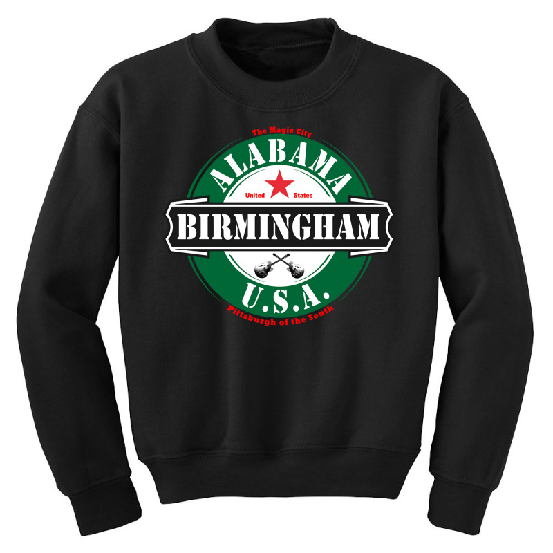 Birmingham Alabama Usa United States Vacation Souvenir Pullover Hoodie Youth Sweatshirt by adrienskradski | Artistshot