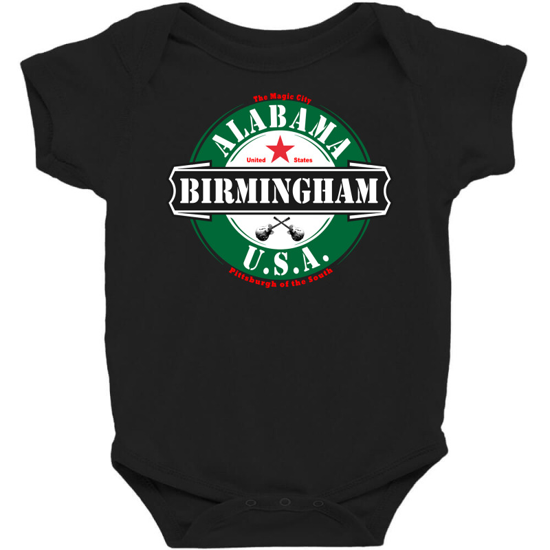 Birmingham Alabama Usa United States Vacation Souvenir Pullover Hoodie Baby Bodysuit by adrienskradski | Artistshot