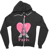 I Love Paris T Shirt Eiffel Tower France Men's Women's Kids Premium T Zipper Hoodie | Artistshot