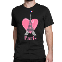 I Love Paris T Shirt Eiffel Tower France Men's Women's Kids Premium T Classic T-shirt | Artistshot