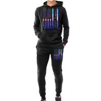 Lake Life American Flag Dock Sunset Wakeboarder Power Boat Zip Hoodie Hoodie & Jogger Set | Artistshot