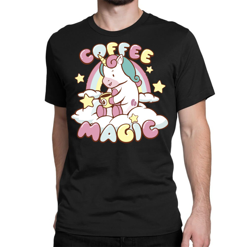 Coffee Magic T Shirtcoffee Magic Unicorn T Shirt Classic T-shirt by routskeleton | Artistshot