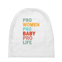 Womens Funny Pro Life Sarcastic Quote Feminist Cool Humor Pro Life T S Baby Beanies | Artistshot