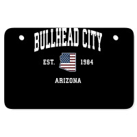 Bullhead City Arizona Az Vintage American Flag Sports Design Sweatshir Atv License Plate | Artistshot