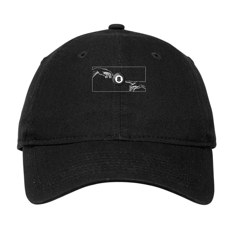 Billiard Ball Black 8 For Billiard Player For Pool Billiards T Shirt Adjustable Cap | Artistshot