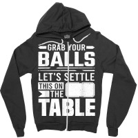 Billiard Let's Settle This On The Table Billiards Player T Shirt Zipper Hoodie | Artistshot