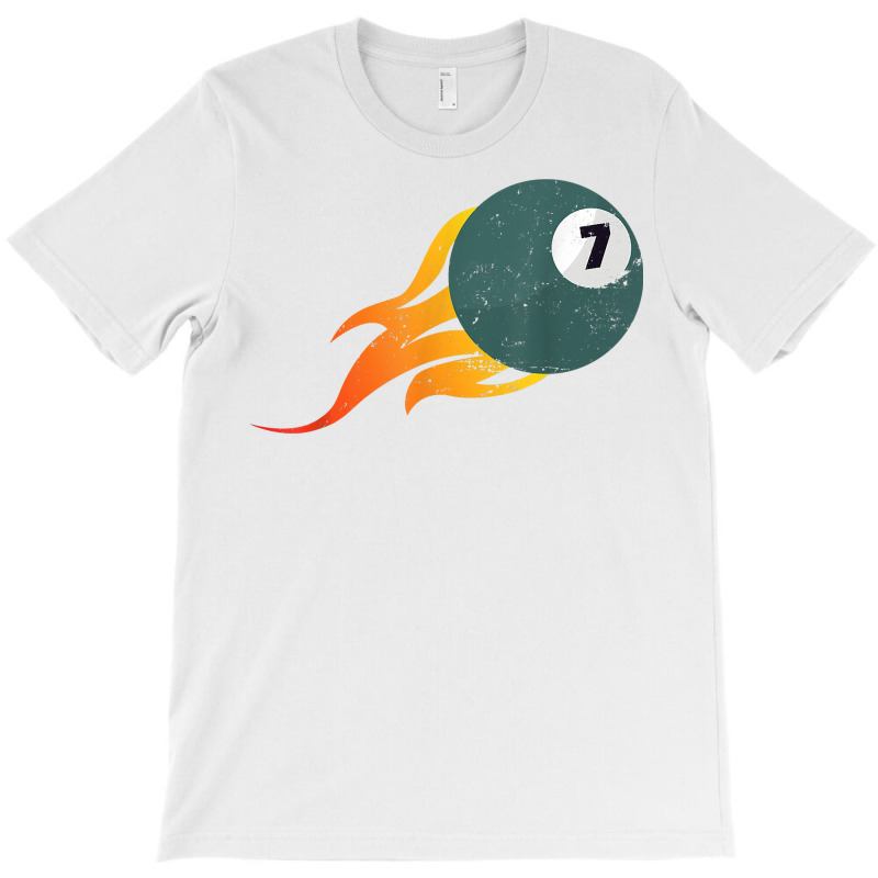 Billiard Player Billiard Ball On Flame 8 Ball Billiard Table T Shirt T-shirt | Artistshot